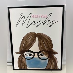 Canvas wrapped picture in frame